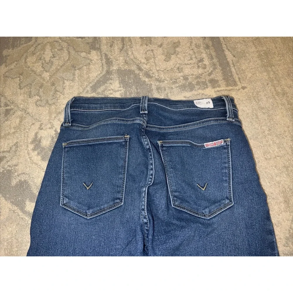 Hudson Jeans‎ Womens Sz 25 Blue Denim Blair Skinny Denim Cotton Stretch